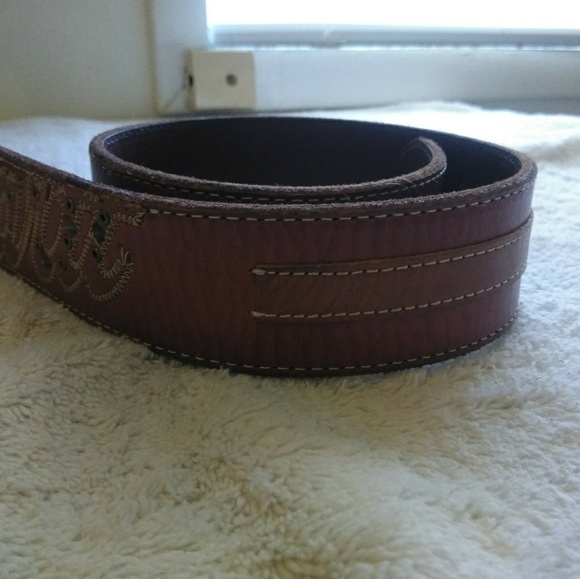 CARHARTT MEN LEATHER BELT. - Picture 3 of 8